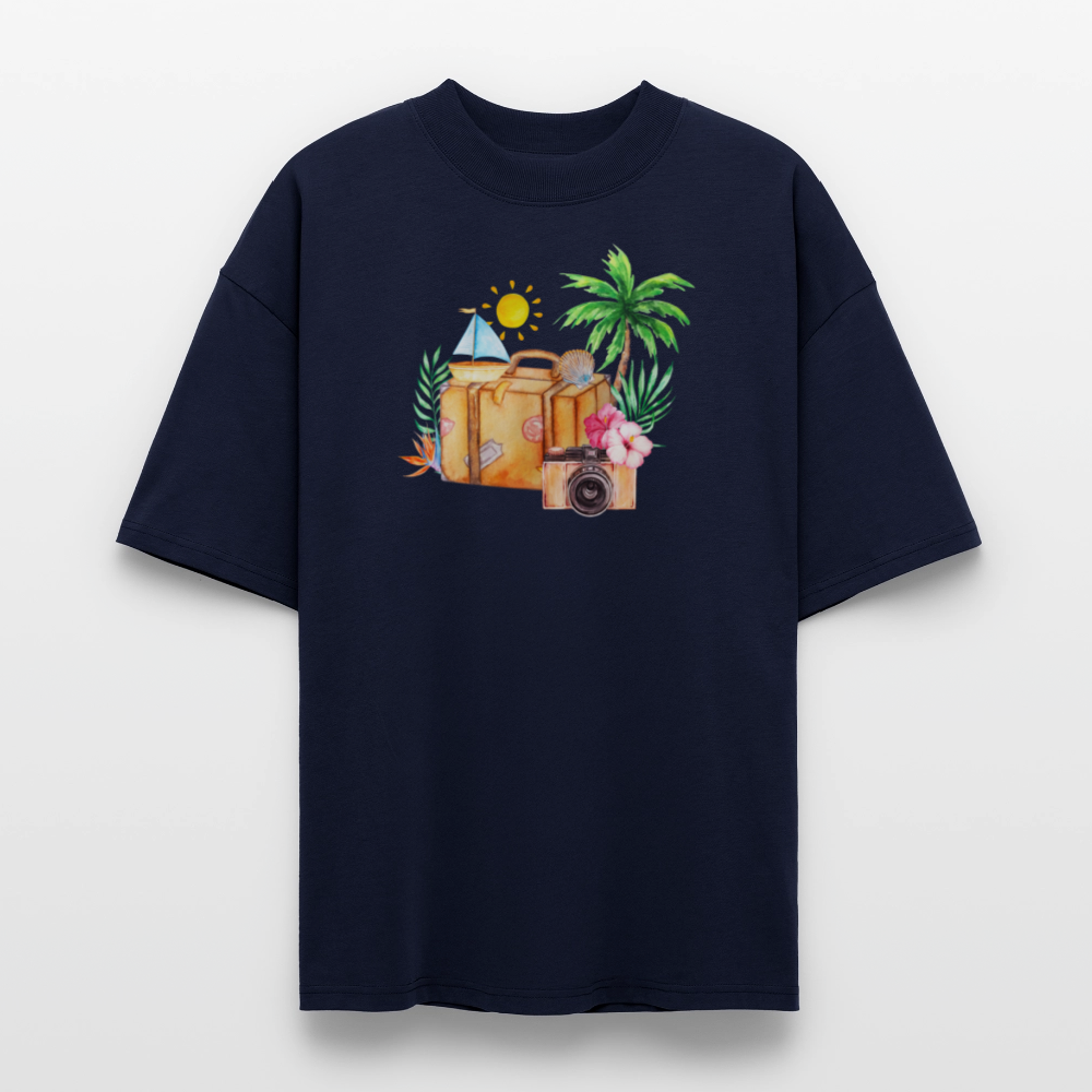 ♻️ 100% Bio Baumwolle Oversized T-Shirt - Navy