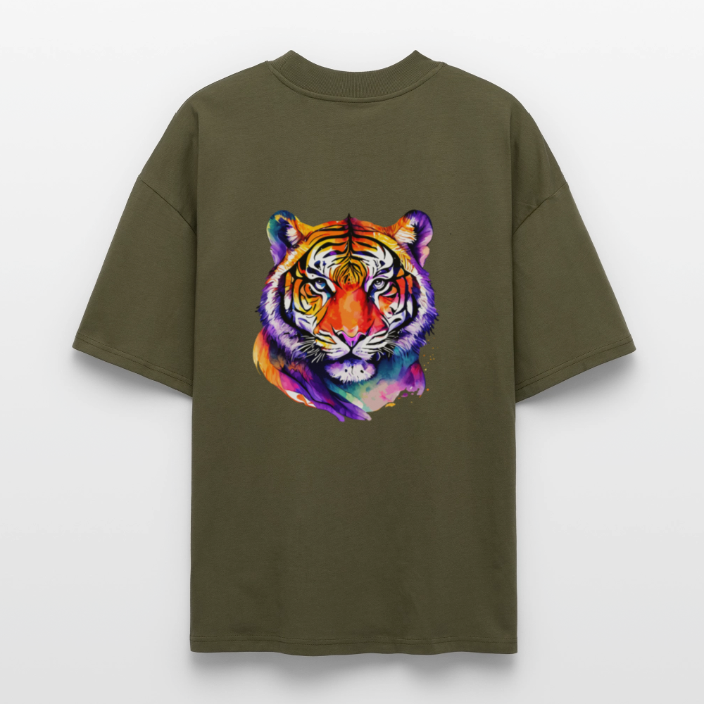♻️ 100% Bio Baumwolle Oversized T-Shirt - Khaki