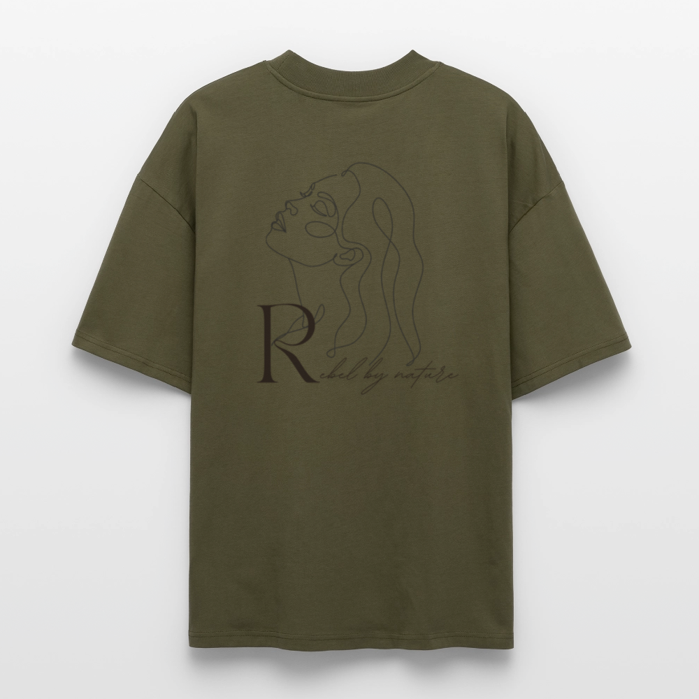 ♻️ 100% Bio Baumwolle Oversized T-Shirt - Khaki