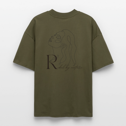 ♻️ 100% Bio Baumwolle Oversized T-Shirt - Khaki