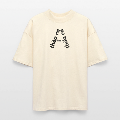 ♻️ 100% Bio Baumwolle Oversized T-Shirt - Weißgrau