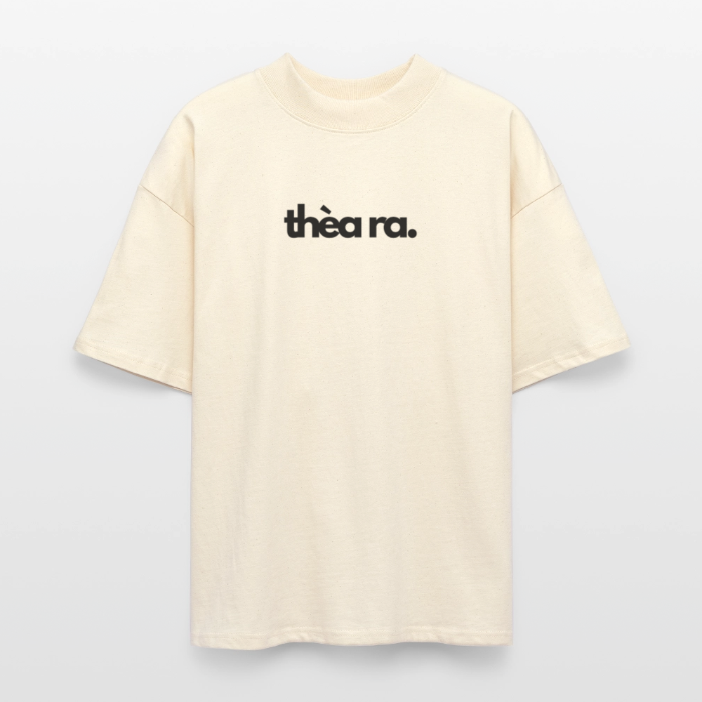 ♻️ 100% Bio Baumwolle Oversized T-Shirt - Weißgrau