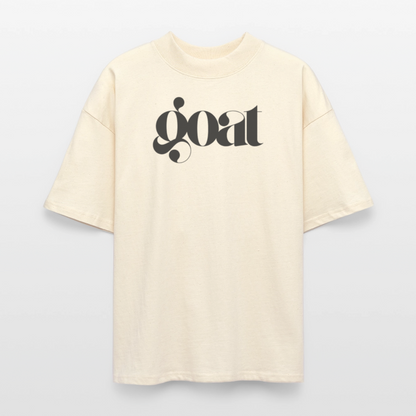 100% Bio Baumwolle Oversized Unisex T-Shirt - Weißgrau