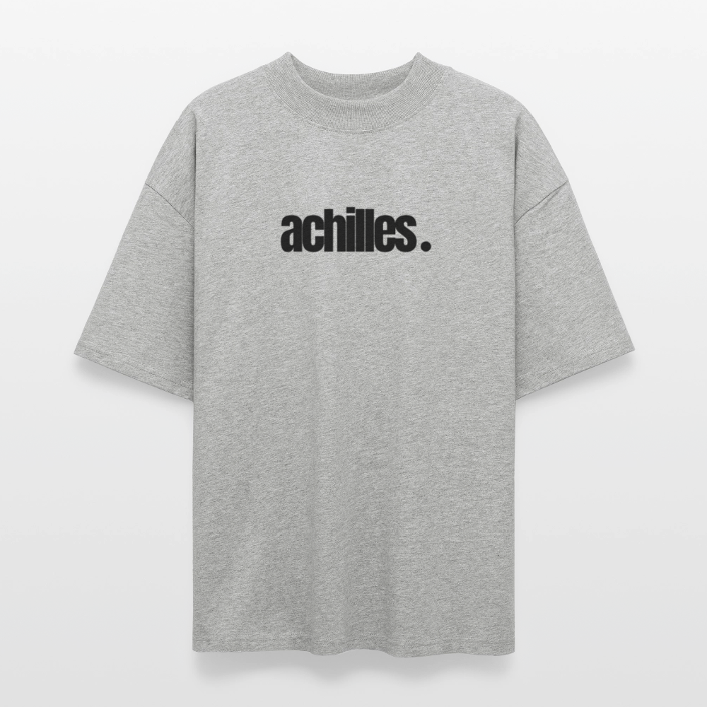 ♻️ 100% Bio Baumwolle Oversized T-Shirt - Grau meliert
