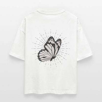 ♻️ 100% Bio Baumwolle Oversized Frauen T-Shirt - Weiß