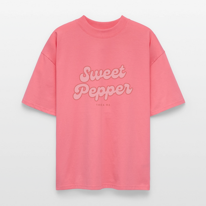 ♻️ 100% Bio Baumwolle Oversized Frauen T-Shirt - Pink 