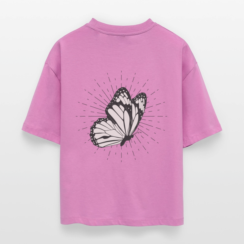 ♻️ 100% Bio Baumwolle Oversized Frauen T-Shirt - Pink