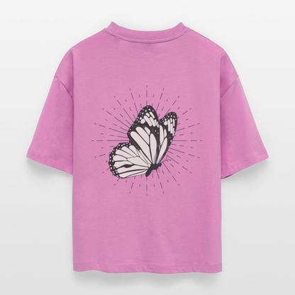 ♻️ 100% Bio Baumwolle Oversized Frauen T-Shirt - Pink