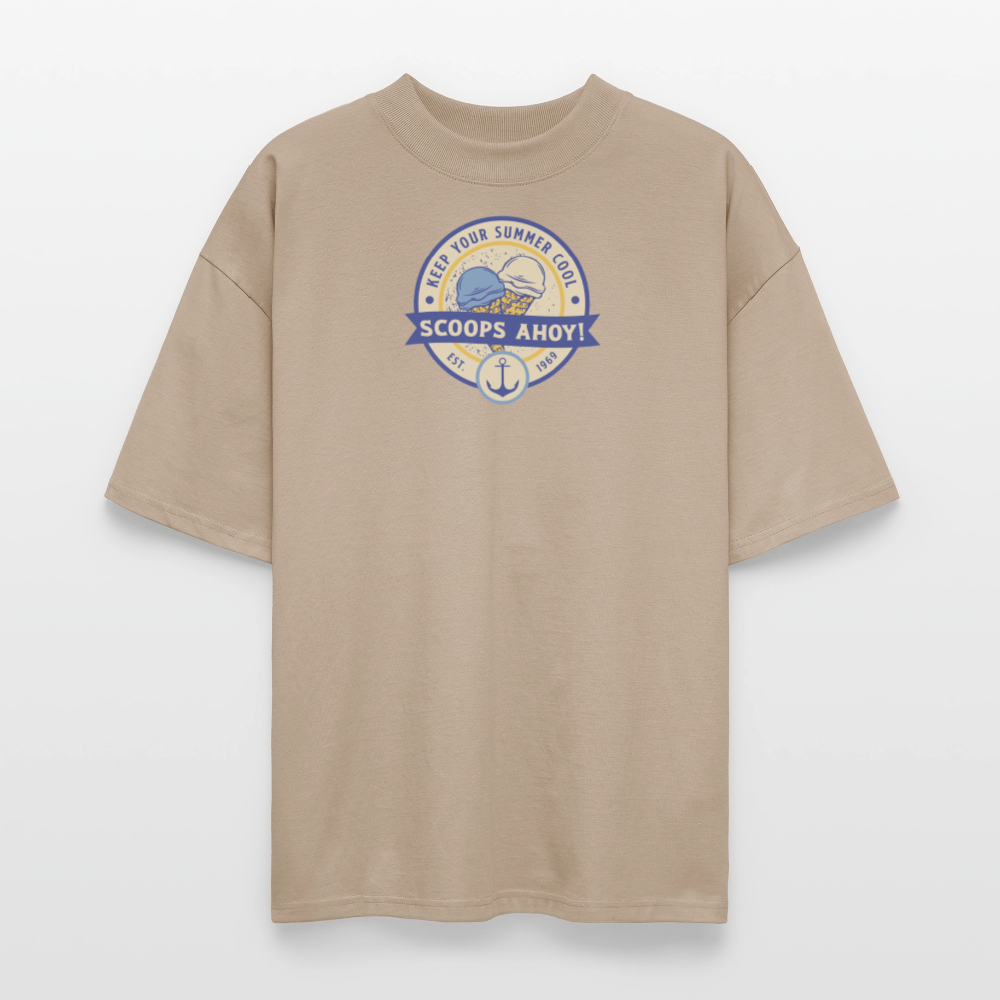 ♻️ 100% Bio Baumwolle Oversized T-Shirt - Steingrau