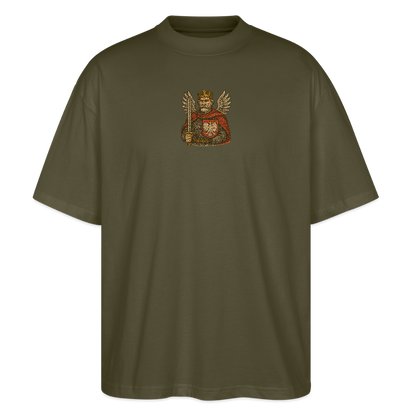 ♻️ 100% Bio Baumwolle Oversized T-Shirt Poland - Khaki