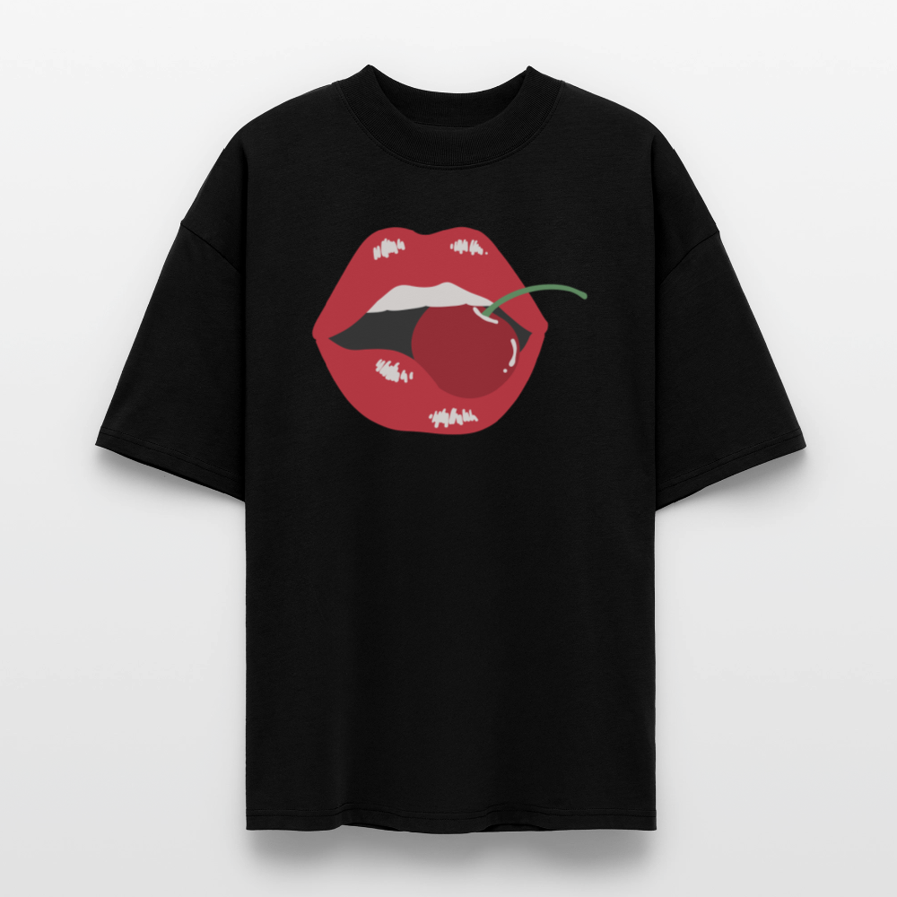 ♻️ 100% Bio Baumwolle Oversized T-Shirt - Schwarz