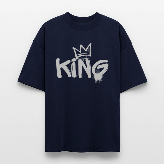 ♻️ 100% Bio Baumwolle Oversized Unisex T-Shirt - Navy