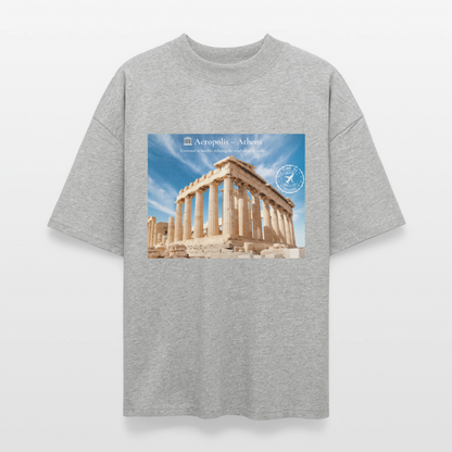 THÈA RA – "Athens Moment" Oversized Unisex Organic T-shirt Blaster - heather grey