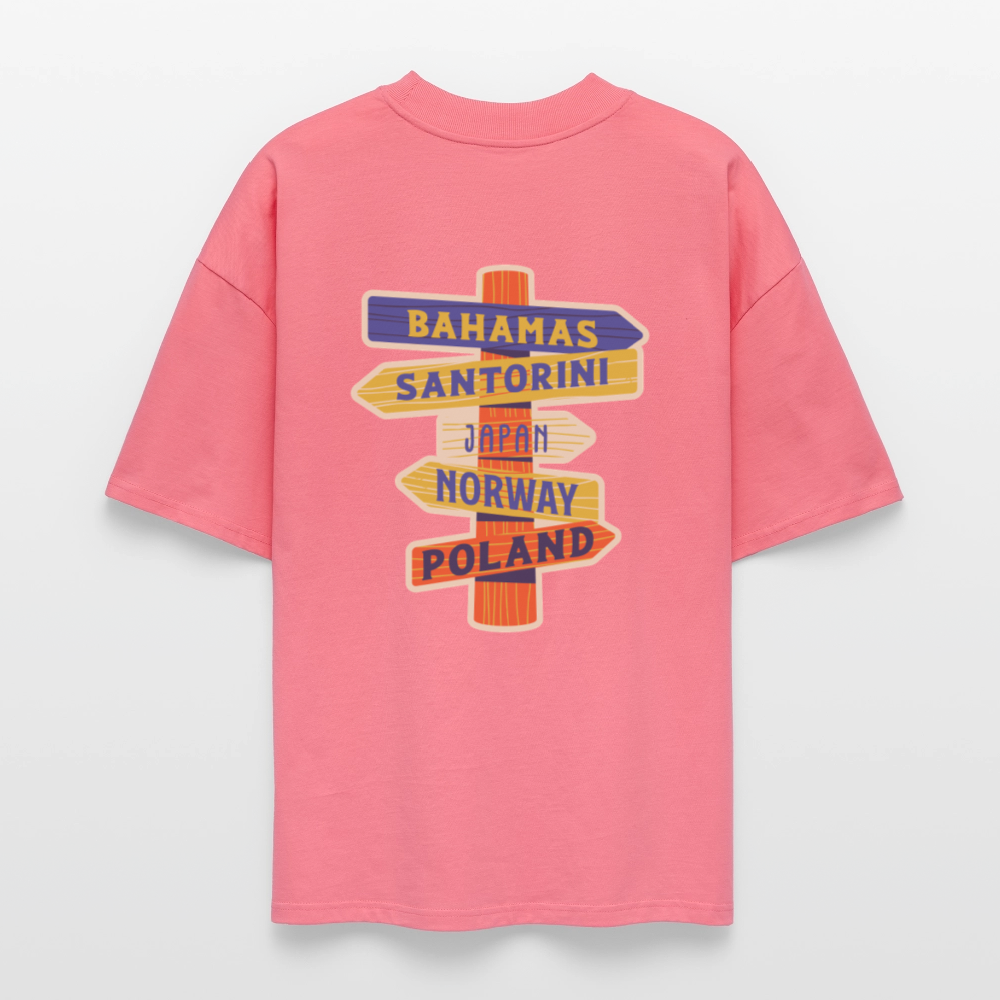 ♻️ 100% Bio Baumwolle Oversized T-Shirt - Pink 