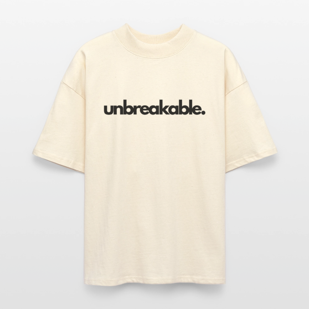♻️ 100% Bio Baumwolle Oversized T-Shirt - Weißgrau