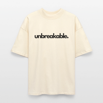 ♻️ 100% Bio Baumwolle Oversized T-Shirt - Weißgrau