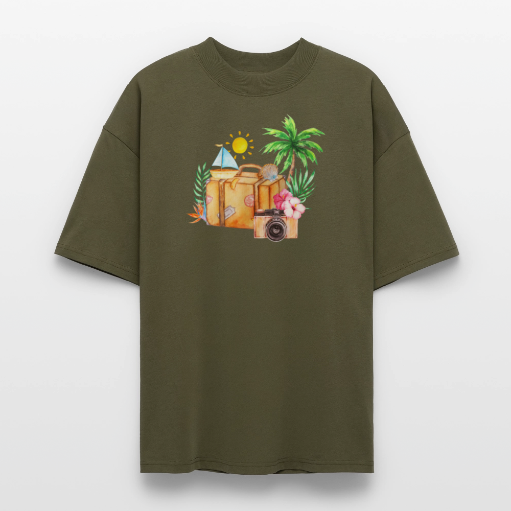 ♻️ 100% Bio Baumwolle Oversized T-Shirt - Khaki