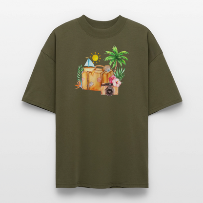 ♻️ 100% Bio Baumwolle Oversized T-Shirt - Khaki