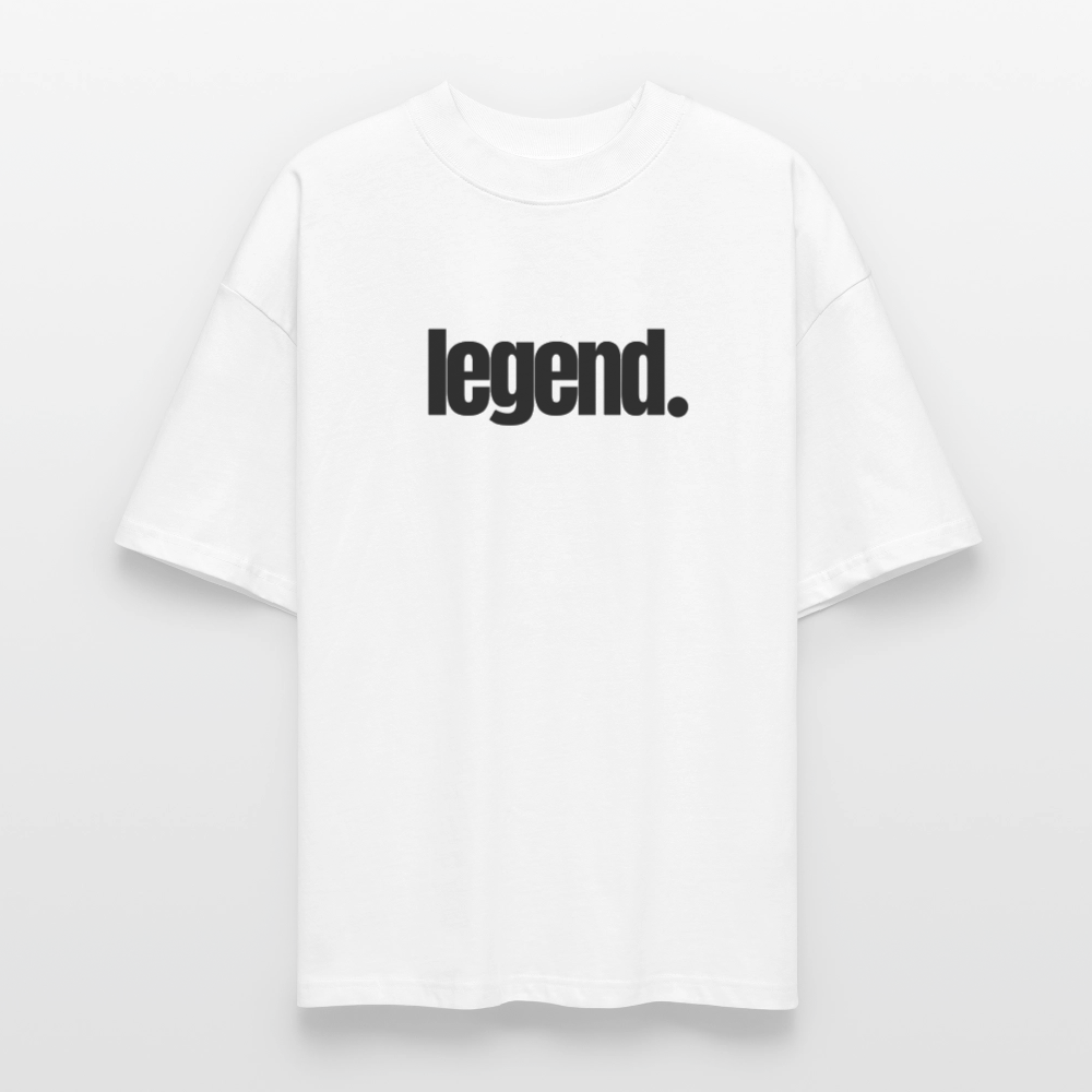 ♻️ 100% Bio Baumwolle Oversized T-Shirt - Weiß