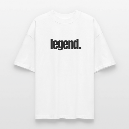 ♻️ 100% Bio Baumwolle Oversized T-Shirt - Weiß