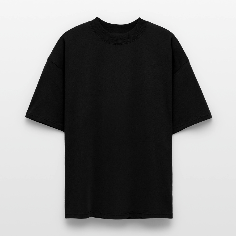 ♻️ Personalisierbares 100% Bio Baumwolle Oversized Unisex T-Shirt - Schwarz