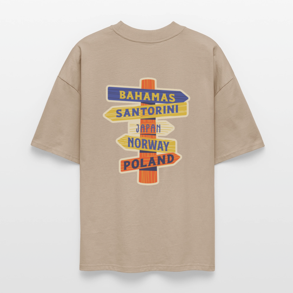 ♻️ 100% Bio Baumwolle Oversized T-Shirt - Steingrau
