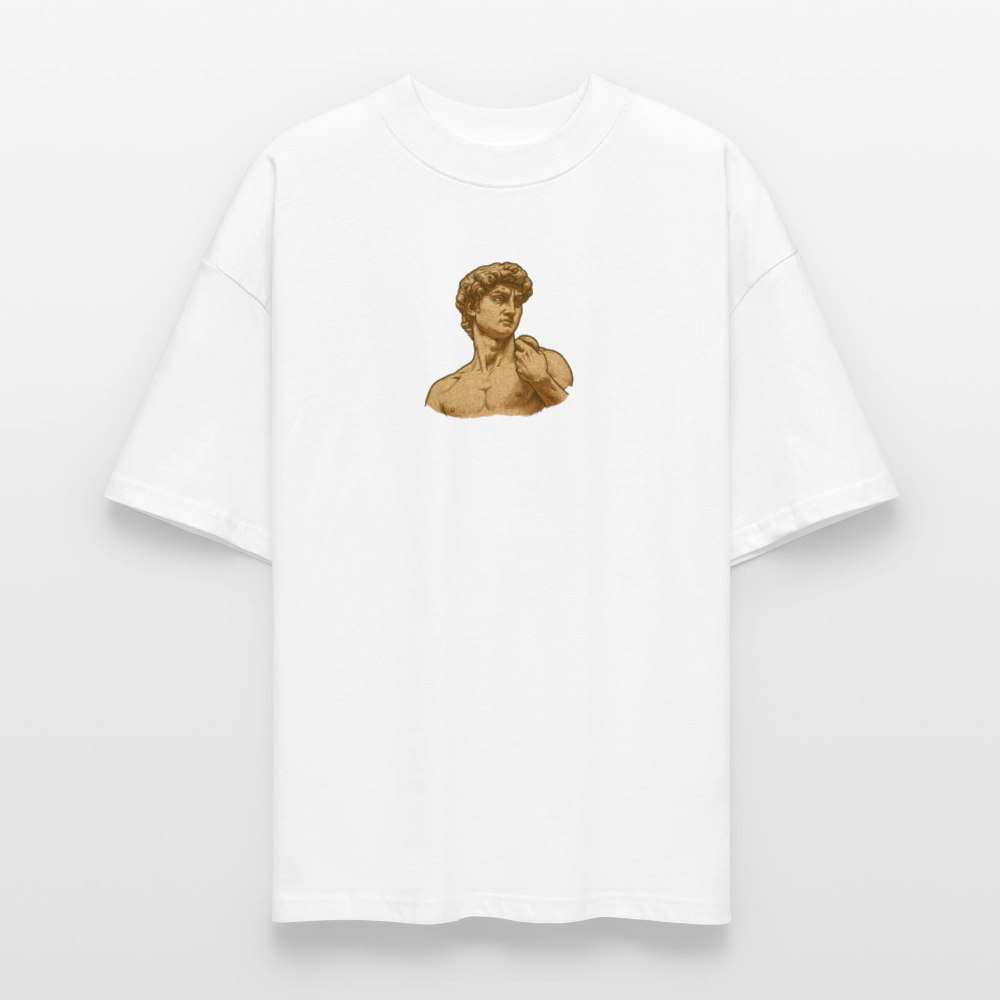 ♻️ 100% Bio Baumwolle Oversized T-Shirt Italia - Weiß