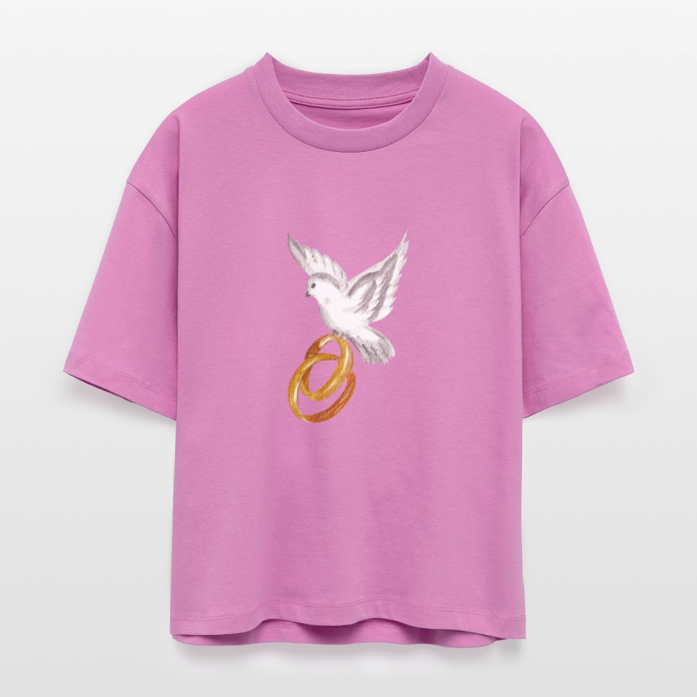 ♻️ 100% Bio Baumwolle Frauen Boxy T-Shirt - Pink