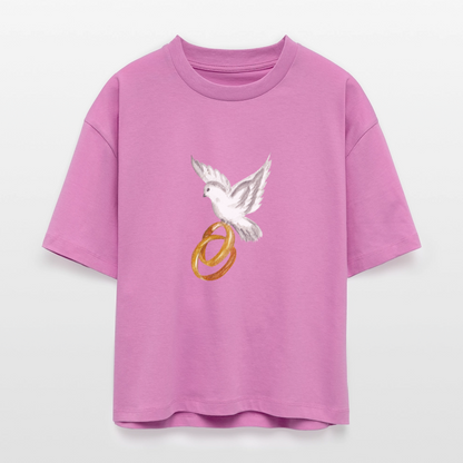 ♻️ 100% Bio Baumwolle Frauen Boxy T-Shirt - Pink
