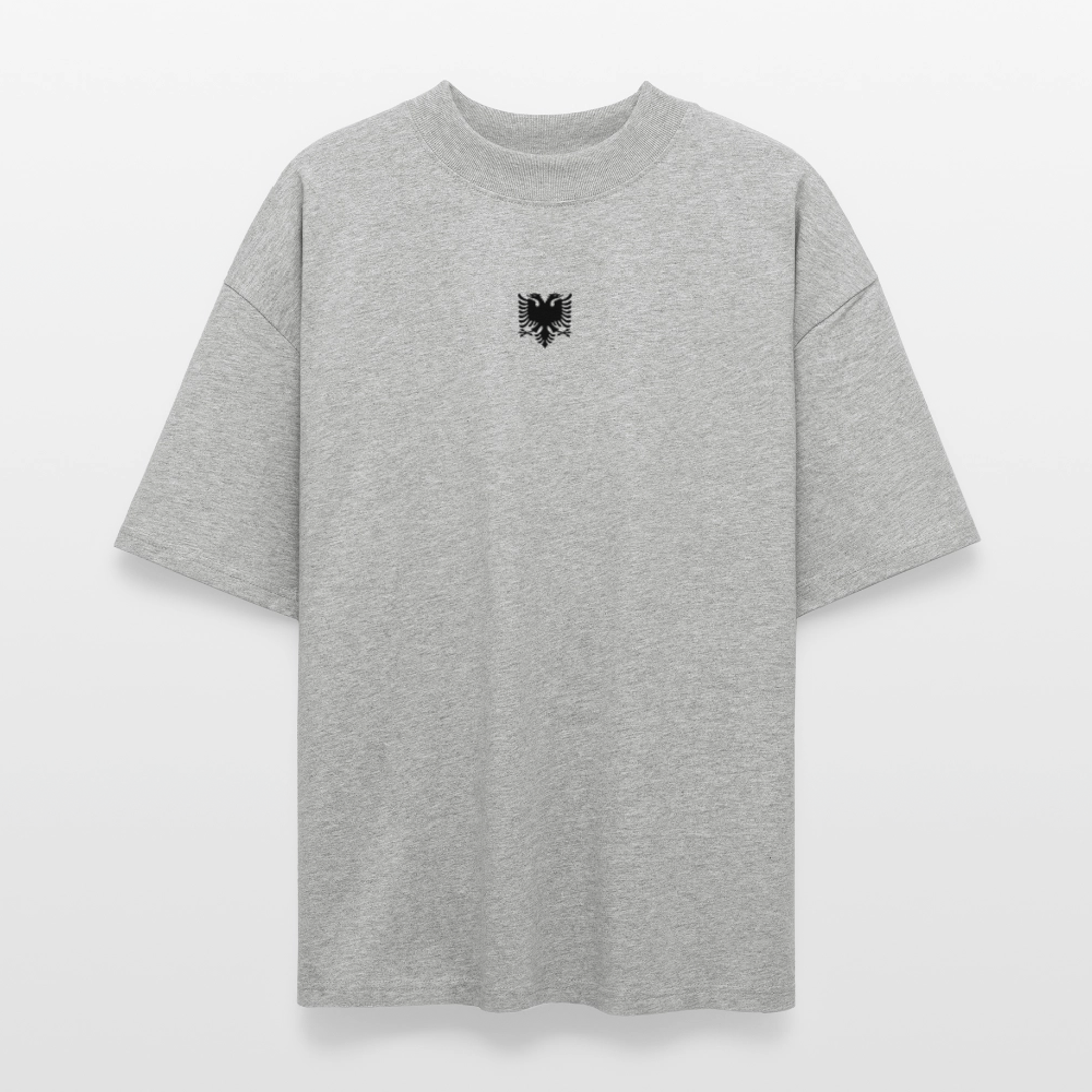 ♻️ 100% Bio Baumwolle Oversized Unisex T-Shirt - Grau meliert