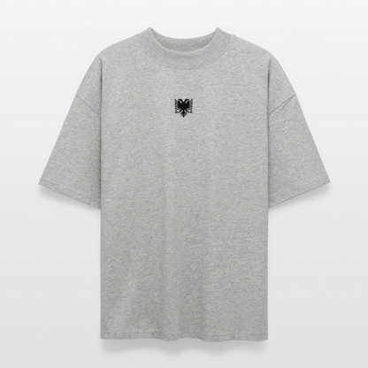 ♻️ 100% Bio Baumwolle Oversized Unisex T-Shirt - Grau meliert