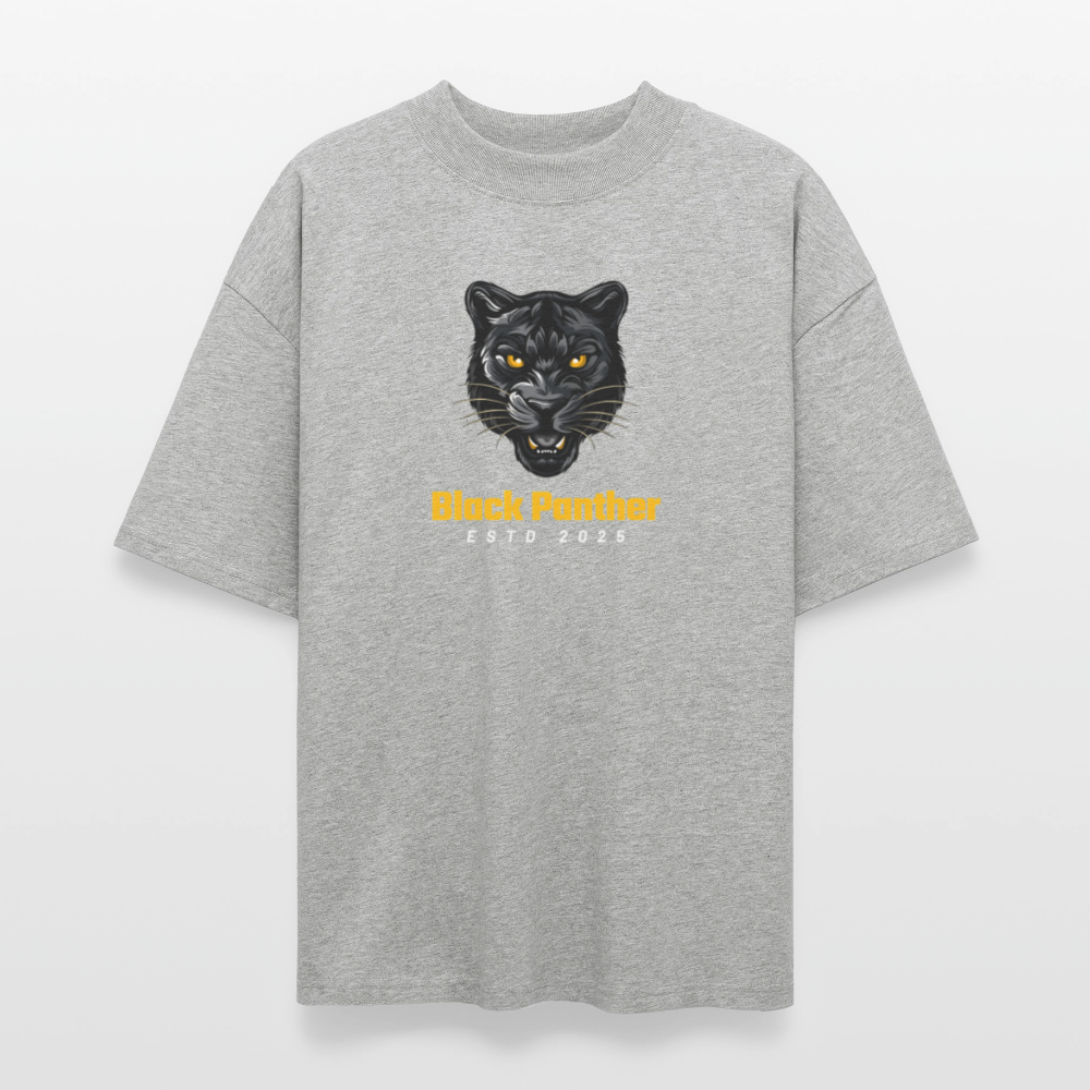♻️ 100% Bio Baumwolle Oversized T-Shirt - Grau meliert