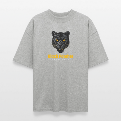 ♻️ 100% Bio Baumwolle Oversized T-Shirt - Grau meliert