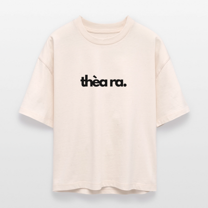 ♻️ 100% Bio Baumwolle Oversized Frauen T-Shirt - Weißgrau
