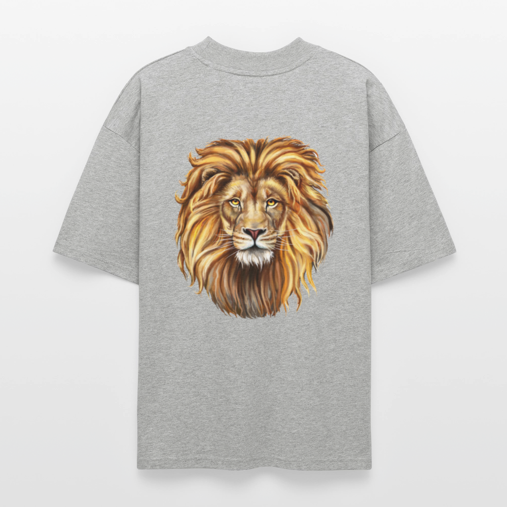 ♻️ 100% Bio Baumwolle Oversized T-Shirt - Grau meliert