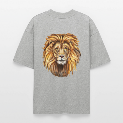 ♻️ 100% Bio Baumwolle Oversized T-Shirt - Grau meliert