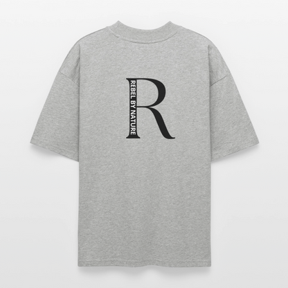 ♻️ 100% Bio Baumwolle Oversized T-Shirt - Grau meliert