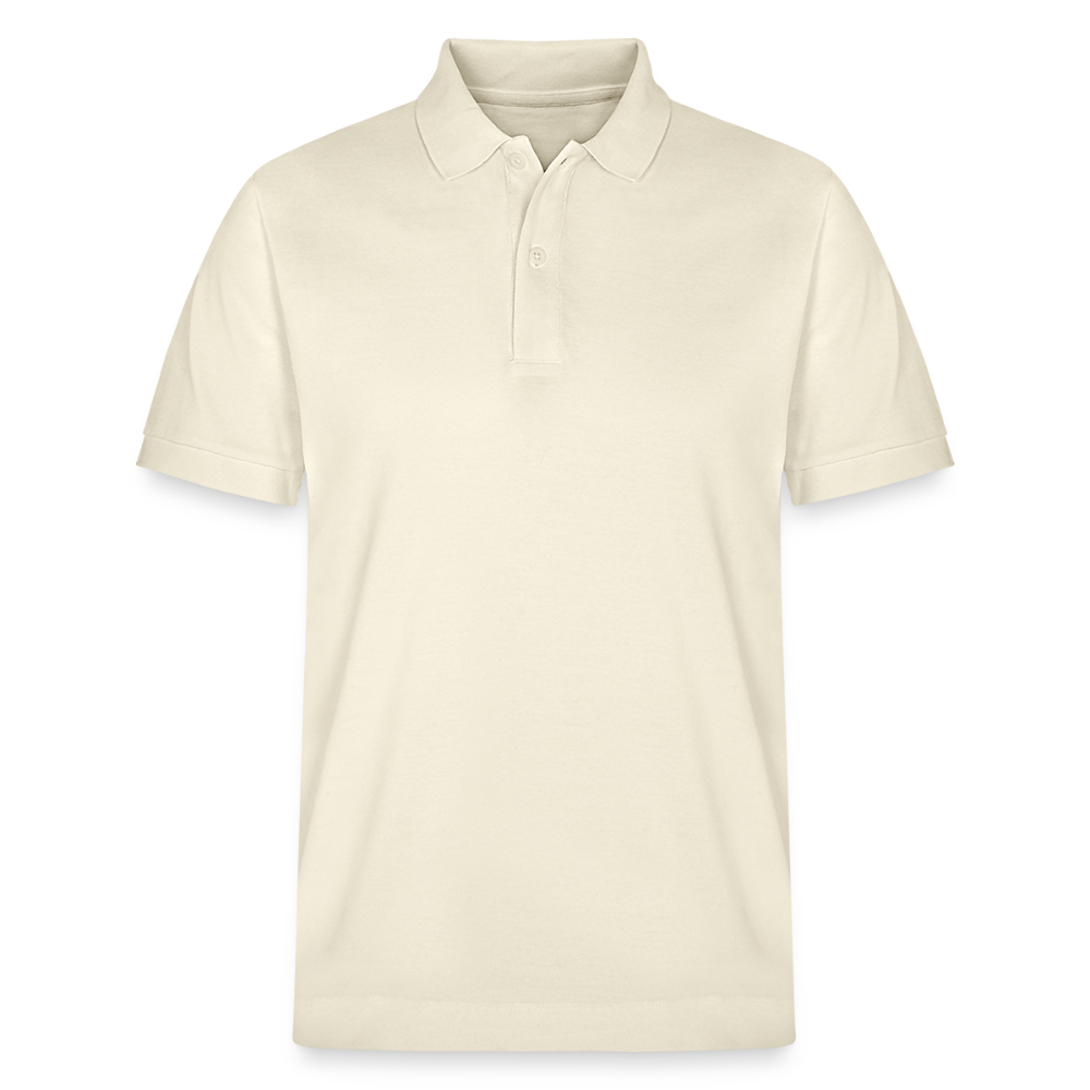 Personalisierbares Unisex BIO-Poloshirt - Weißgrau