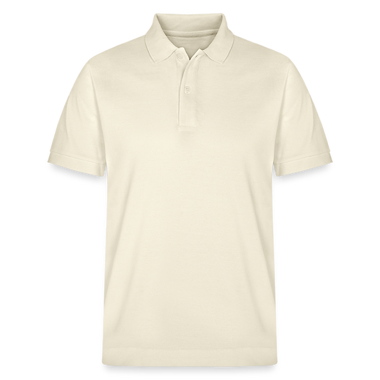 Personalisierbares Unisex BIO-Poloshirt - Weißgrau