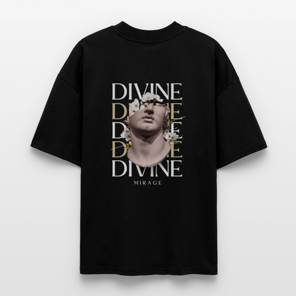 ♻️ 100% Bio Baumwolle Oversized T-Shirt - Schwarz