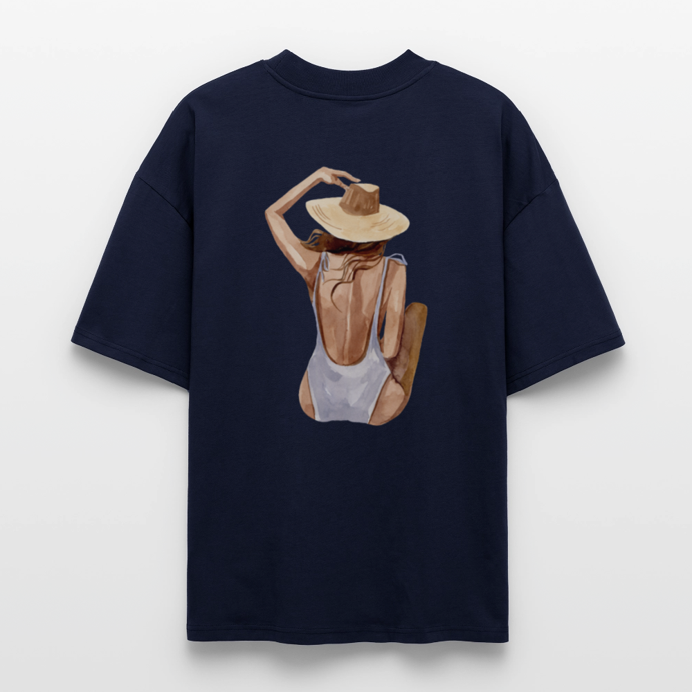 ♻️ 100% Bio Baumwolle Oversized T-Shirt - Navy