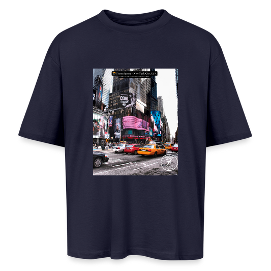 THÈA RA – "New York Moment" Oversized T-Shirt - french navy