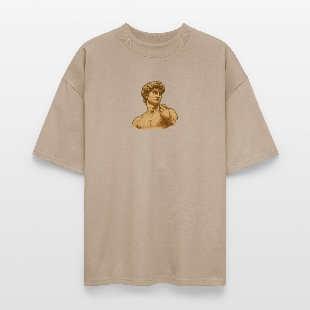♻️ 100% Bio Baumwolle Oversized T-Shirt Italia - Steingrau