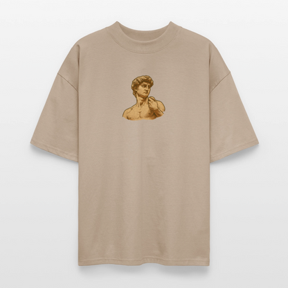 ♻️ 100% Bio Baumwolle Oversized T-Shirt Italia - Steingrau