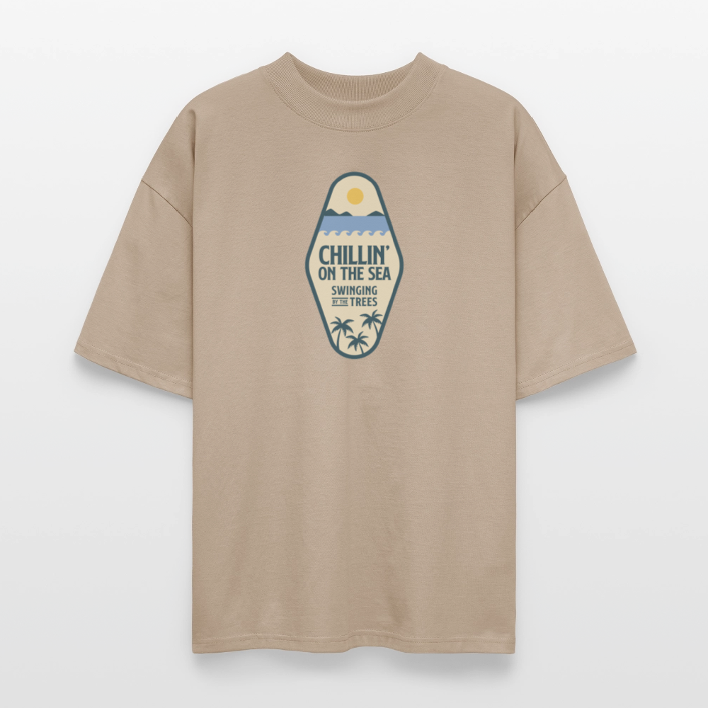 ♻️ 100% Bio Baumwolle Oversized T-Shirt - Steingrau