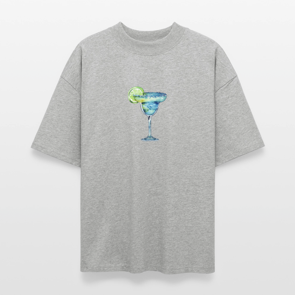 ♻️ 100% Bio Baumwolle Oversized T-Shirt - Grau meliert