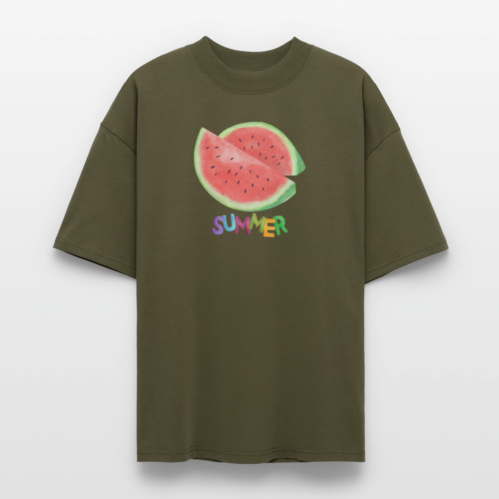 ♻️ 100% Bio Baumwolle Oversized T-Shirt - Khaki