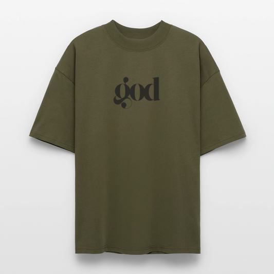 ♻️ 100% Bio Baumwolle Oversized Unisex T-Shirt - Khaki