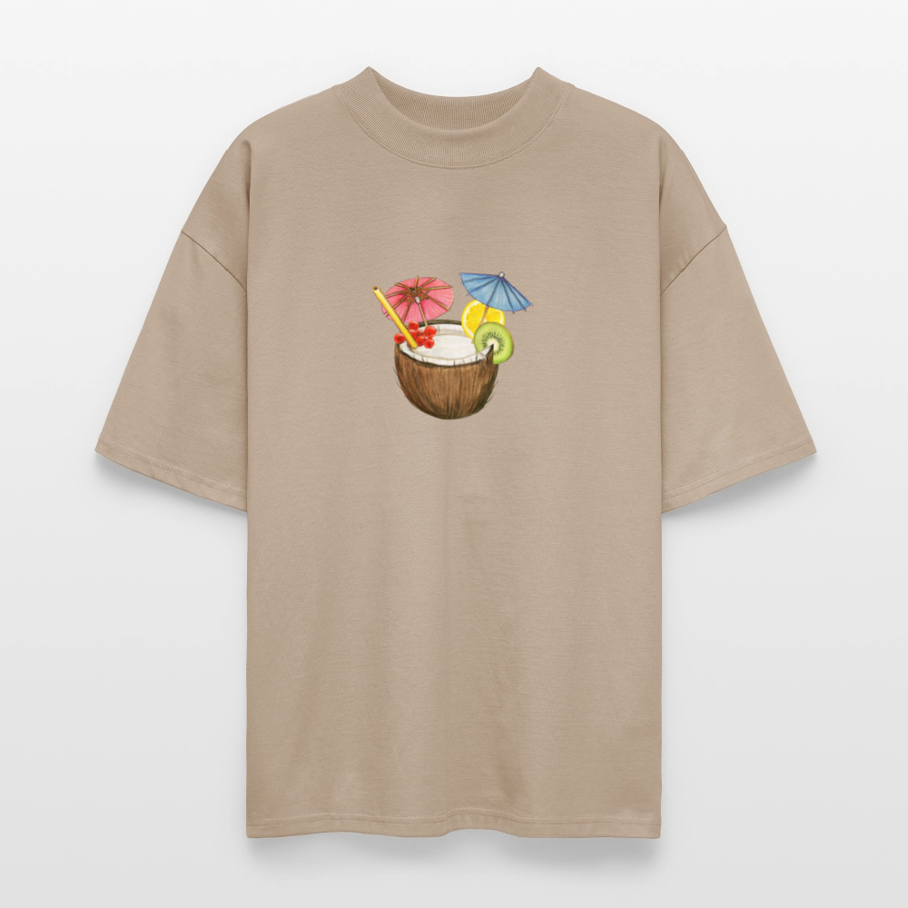♻️ 100% Bio Baumwolle Oversized T-Shirt - Steingrau