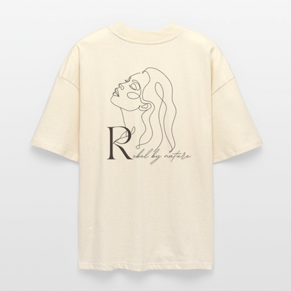♻️ 100% Bio Baumwolle Oversized T-Shirt - Weißgrau